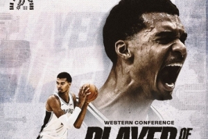 文班亚马：相比周最佳 球队三场胜利没有败绩才是我专注的目标