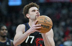 外线神准！猛龙前锋巴特尔三分6中6砍下20分 正负值+28最高